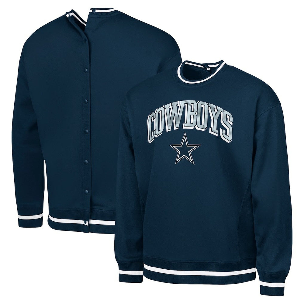 Dallas Cowboys G-III Sports by Carl Banks Adaptive Blocker Fleece Pullover Sweatshirt
