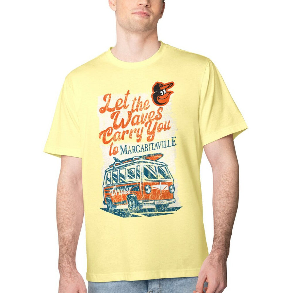 Baltimore Orioles Margaritaville Bus Waves Graphic T-Shirt | MLB Shop