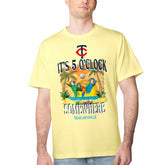 Minnesota Twins Margaritaville Five O'Clock Graphic T-Shirt | MLB New