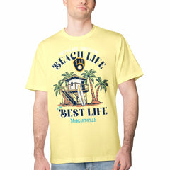 Milwaukee Brewers Margaritaville Beach Hut Graphic T-Shirt | MLB US