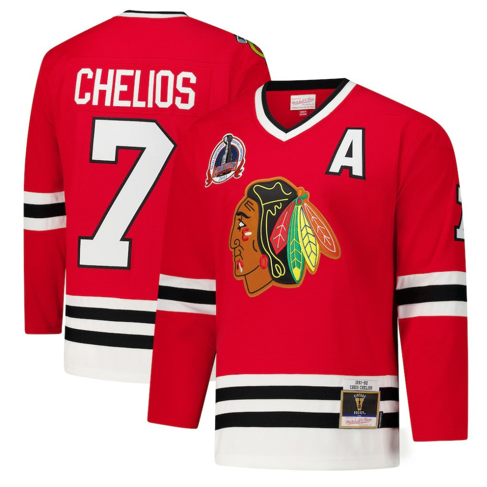 Chris Chelios Chicago Blackhawks 1991-92 Power Play Jersey Sale