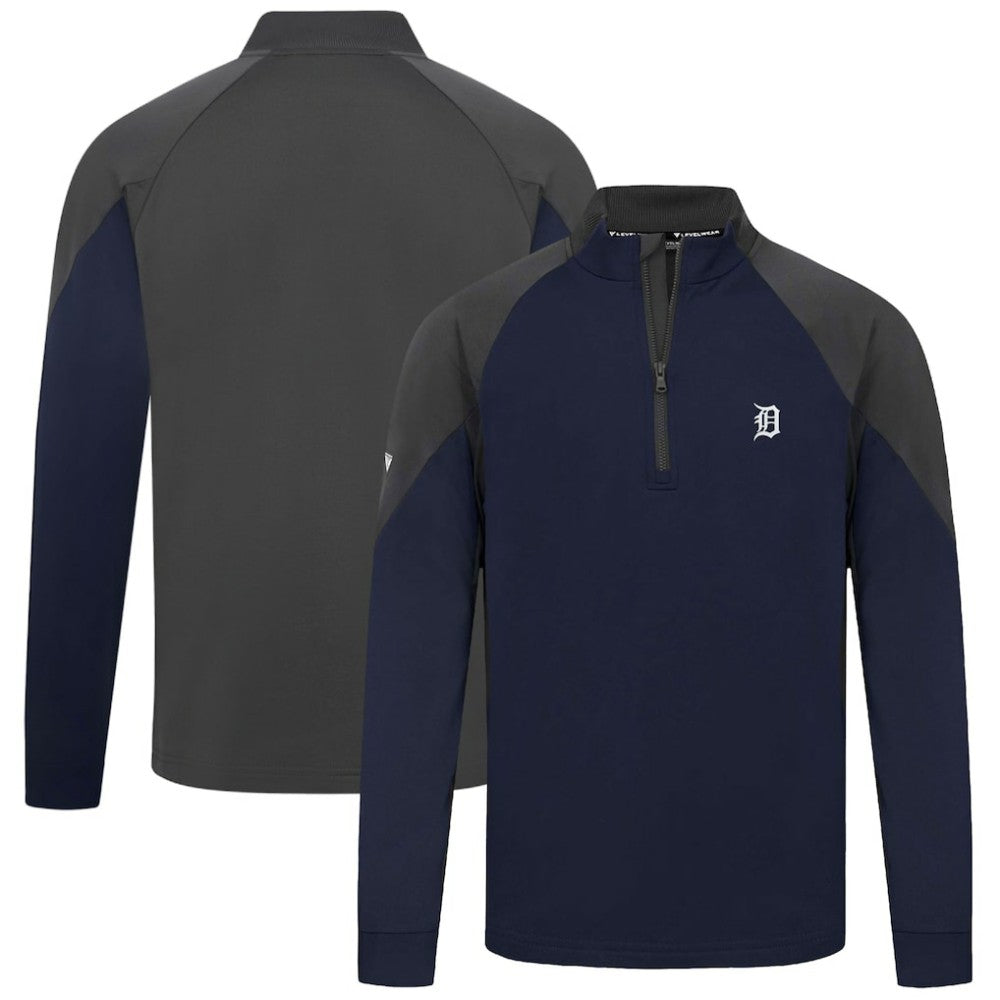 Detroit Tigers Levelwear Cadet Insignia 2.0 Raglan Quarter-Zip Jacket | MLB Discount
