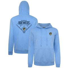 Milwaukee Brewers Levelwear Podium Primary Pullover Hoodie | MLB Discount