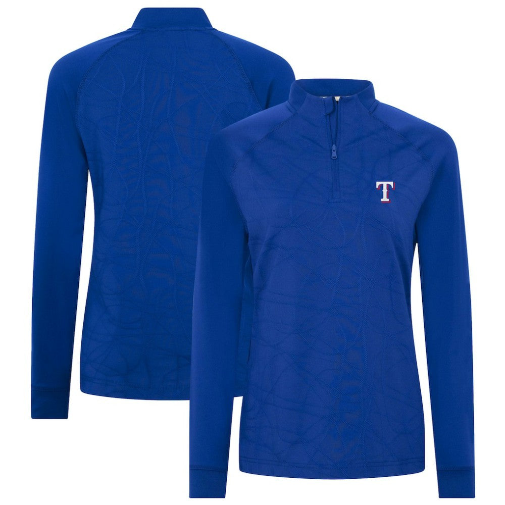 Texas Rangers Levelwear Women's Amethyst Insignia 2.0 Quarter-Zip Jacket | MLB Discount