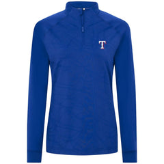 Texas Rangers Levelwear Women's Amethyst Insignia 2.0 Quarter-Zip Jacket | MLB Discount