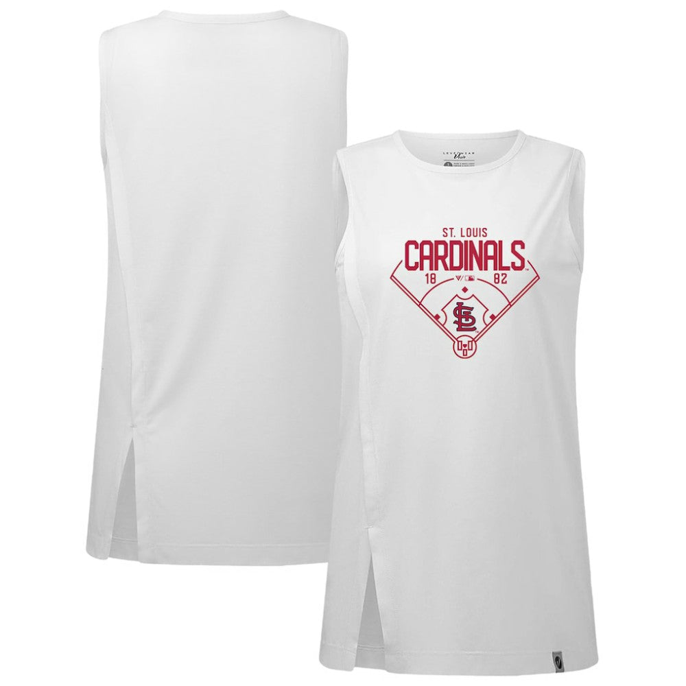 St. Louis Cardinals Levelwear Women's Influx Home Field Tank Top | MLB US