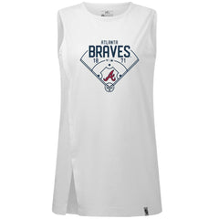 Atlanta Braves Levelwear Women's Influx Home Field Tank Top | MLB Online