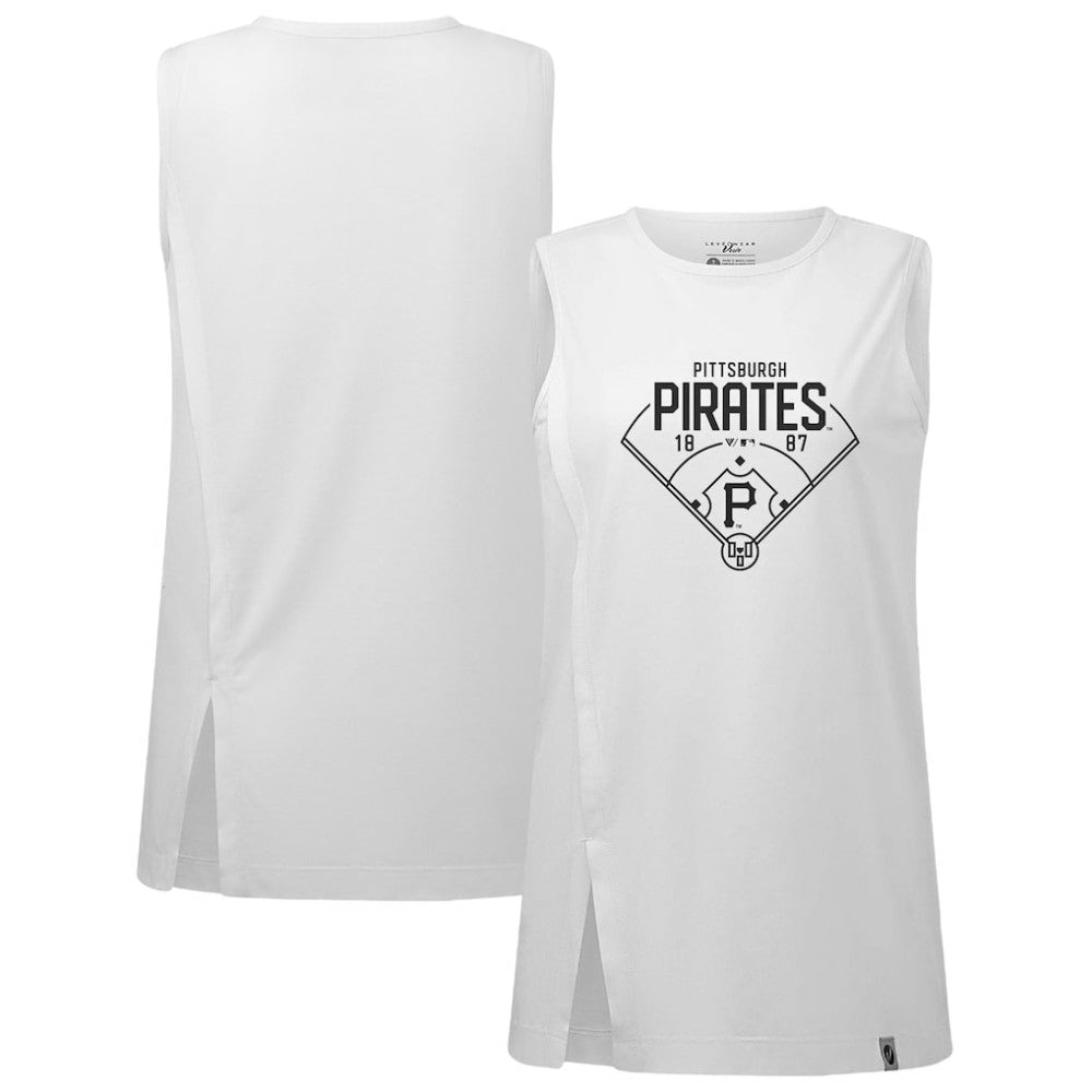 Pittsburgh Pirates Levelwear Women's Influx Home Field Tank Top | MLB Discount