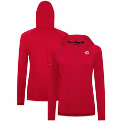 Cincinnati Reds Levelwear Women's Raven Insignia 2.0 Quarter-Zip Jacket | MLB US