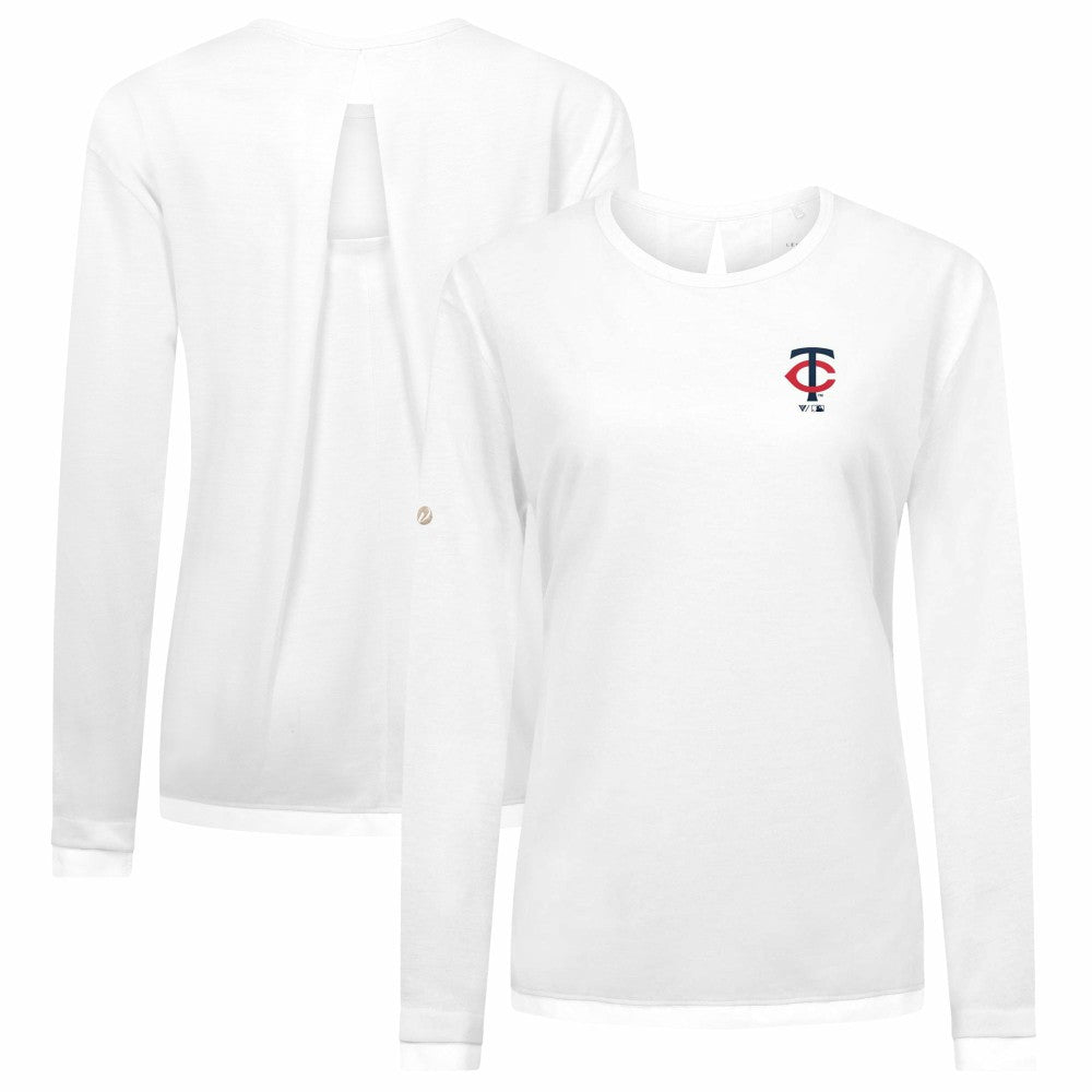 Minnesota Twins Levelwear Women's Sequoia Primary Logo Long Sleeve T-Shirt | MLB Discount