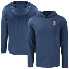 Boston Red Sox Cutter & Buck Coastline Epic Comfort Recycled Eco Hoodie Long Sleeve T-Shirt | MLB US