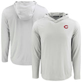 Cincinnati Reds Cutter & Buck Coastline Epic Comfort Recycled Eco Hoodie Long Sleeve T-Shirt | MLB US