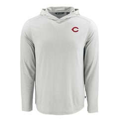 Cincinnati Reds Cutter & Buck Coastline Epic Comfort Recycled Eco Hoodie Long Sleeve T-Shirt | MLB US