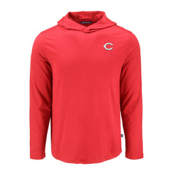 Cincinnati Reds Cutter & Buck Coastline Epic Comfort Recycled Eco Hoodie Long Sleeve T-Shirt | MLB Online