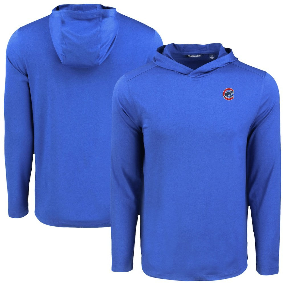 Chicago Cubs Cutter & Buck Coastline Epic Comfort Recycled Eco Hoodie Long Sleeve T-Shirt | MLB Near me