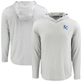 Kansas City Royals Cutter & Buck Coastline Epic Comfort Recycled Eco Hoodie Long Sleeve T-Shirt | MLB Near me