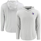 Texas Rangers Cutter & Buck Coastline Epic Comfort Recycled Eco Hoodie Long Sleeve T-Shirt | MLB Discount