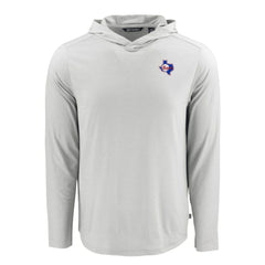 Texas Rangers Cutter & Buck Coastline Epic Comfort Recycled Eco Hoodie Long Sleeve T-Shirt | MLB Discount