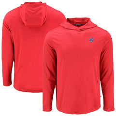 Washington Nationals Cutter & Buck Coastline Epic Comfort Recycled Eco Hoodie Long Sleeve T-Shirt | MLB On Sale
