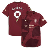 Erling Haaland Manchester City 2024/25 Third Player Jersey Burgundy - Puma