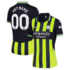 Manchester City Women's 2024/25 Away Replica Custom Jersey Navy - Puma