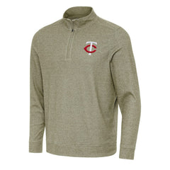 Minnesota Twins Antigua Subtle Quarter-Zip Sweatshirt | MLB New