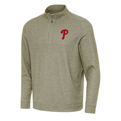 Philadelphia Phillies Antigua Subtle Quarter-Zip Sweatshirt | MLB New