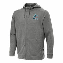 Miami Marlins Antigua Effortless Full-Zip Hooded Jacket | MLB Sale