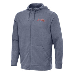 Atlanta Braves Antigua Effortless Full-Zip Hooded Jacket | MLB Sale