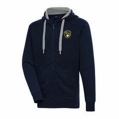 Milwaukee Brewers Antigua Big & Tall Victory Full-Zip Hoodie Jacket | MLB On Sale