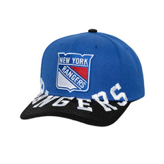 New York Rangers Mitchell & Ness Underarch Two-Tone Pro Crown Snapback Hat Outlet
