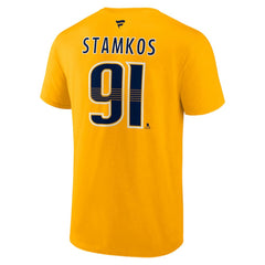Steven Stamkos Nashville Predators Fanatics Authentic Stack Name & Number T-Shirt Online