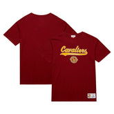 Cleveland Cavaliers Hardwood Classics Felt Applique Slub T-Shirt sale Online