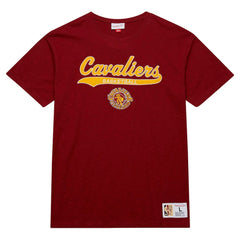 Cleveland Cavaliers Hardwood Classics Felt Applique Slub T-Shirt sale Online
