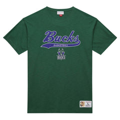 Milwaukee Bucks Hardwood Classics Felt Applique Slub T-Shirt Discount