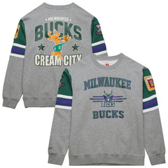 Milwaukee Bucks Hardwood Classics All Over 4.0 Pullover Sweatshirt Outlet