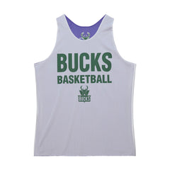 Milwaukee Bucks Hardwood Classics Reversible Mesh Practice Jersey New