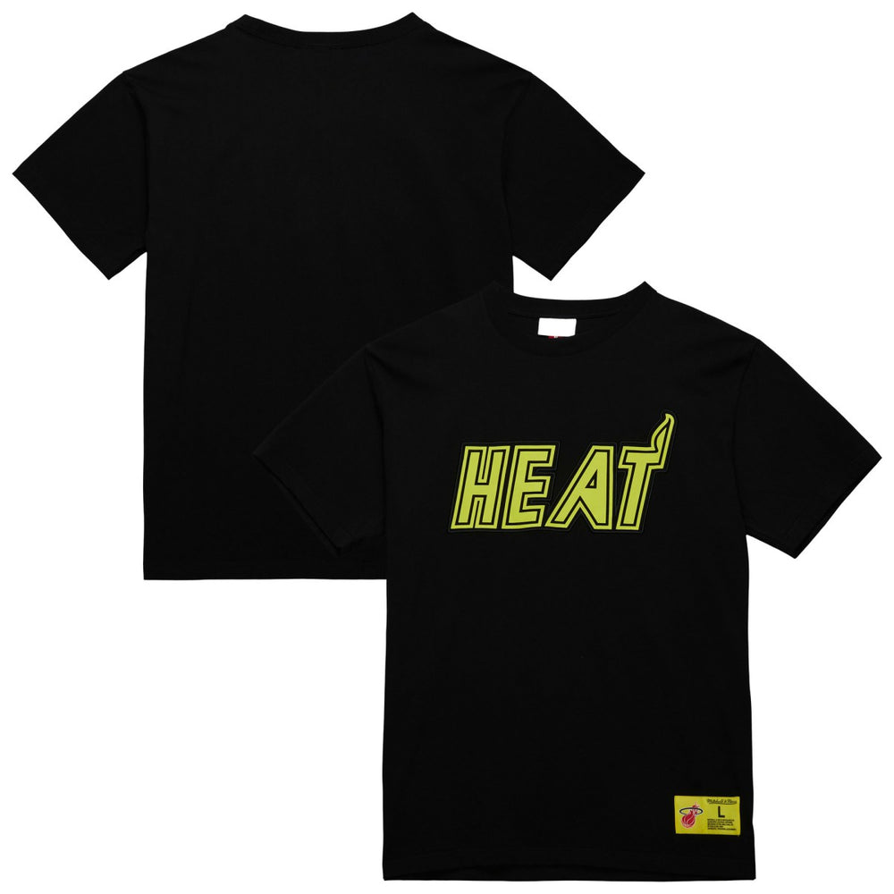 Miami Heat Hardwood Classics Neon Nights Premium T-Shirt On Sale