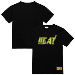 Miami Heat Hardwood Classics Neon Nights Premium T-Shirt On Sale