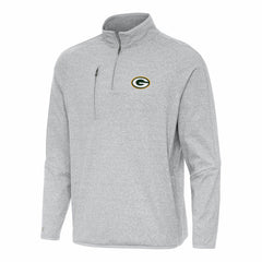 Green Bay Packers Antigua Certain Tri-Blend Quarter-Zip Top