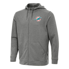 Miami Dolphins Antigua Effortless Full-Zip Hoodie