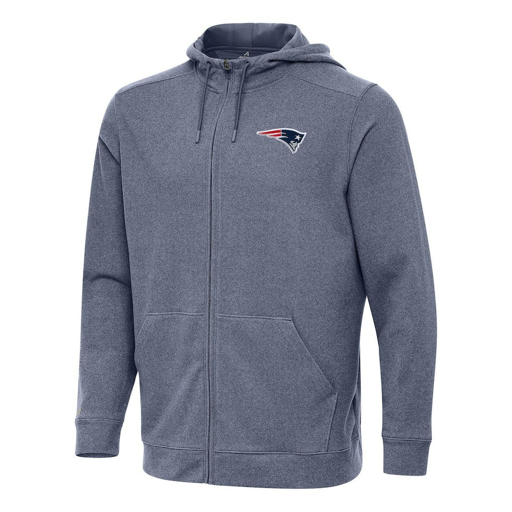 New England Patriots Antigua Effortless Full-Zip Hoodie