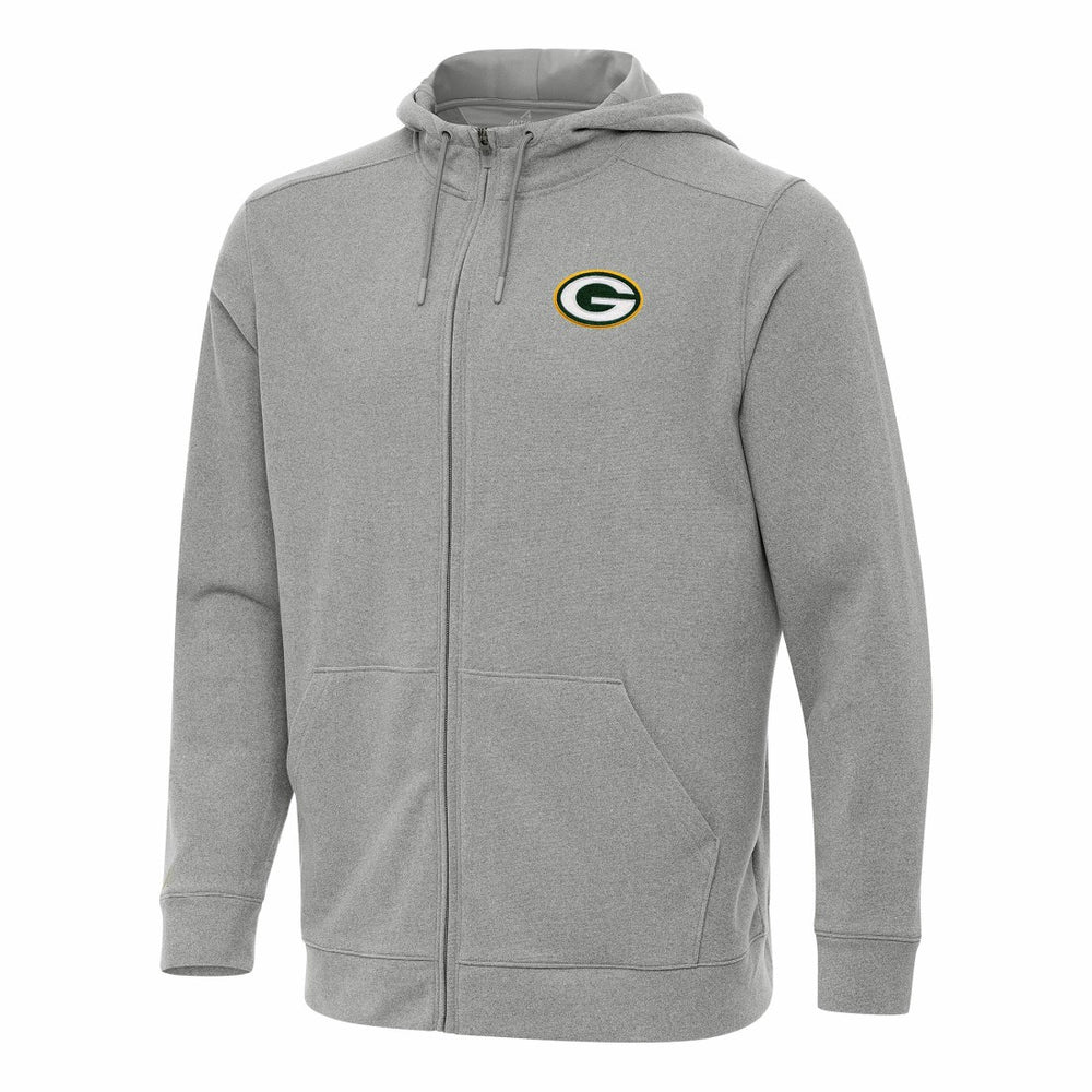 Green Bay Packers Antigua Effortless Full-Zip Hoodie