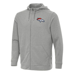 Denver Broncos Antigua Effortless Full-Zip Hoodie