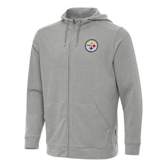 Pittsburgh Steelers Antigua Effortless Full-Zip Hoodie