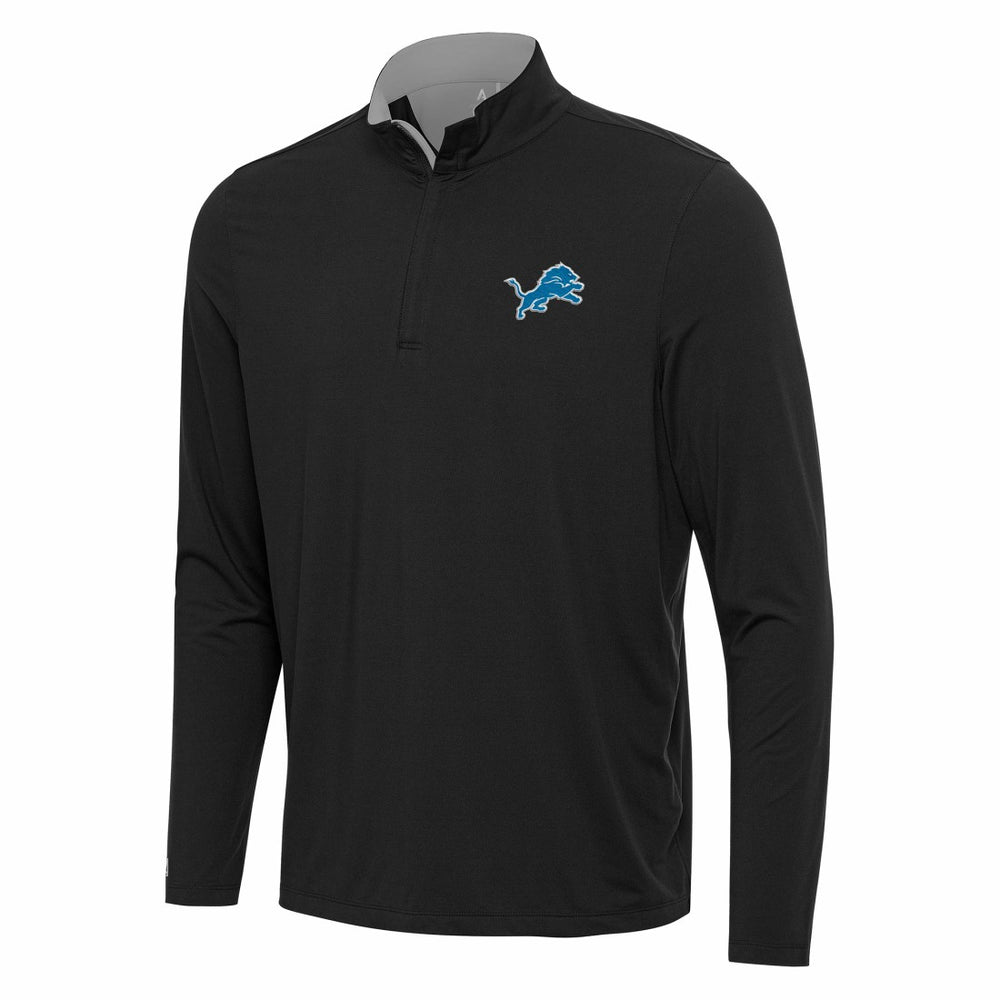 Detroit Lions Antigua Content Quarter-Zip Pullover Top