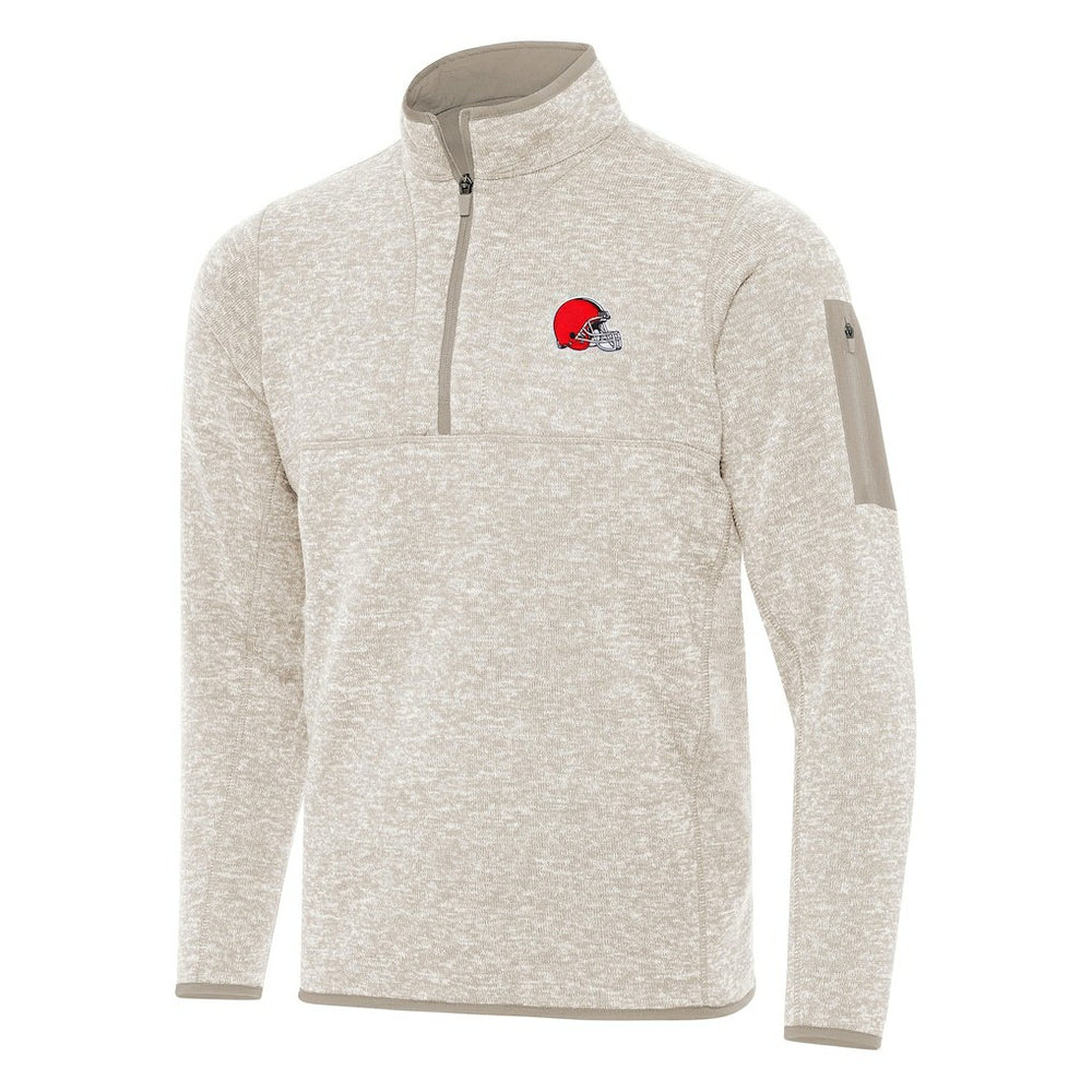 Cleveland Browns Antigua Fortune Quarter-Zip Pullover Jacket