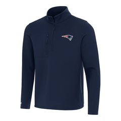 New England Patriots Antigua Insider Quarter-Zip Pullover Top