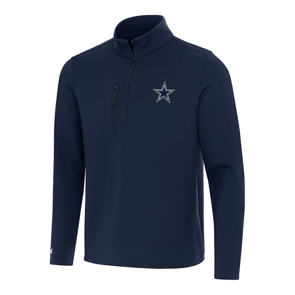 Dallas Cowboys Antigua Insider Quarter-Zip Pullover Top