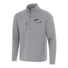Denver Broncos Antigua Insider Quarter-Zip Pullover Top